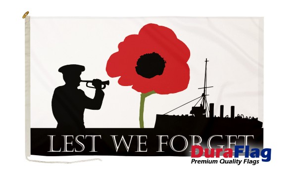 DuraFlag® Lest We Forget Navy Premium Quality Flag